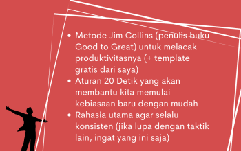 Membangun Konsistensi dalam Kebiasaan Baik