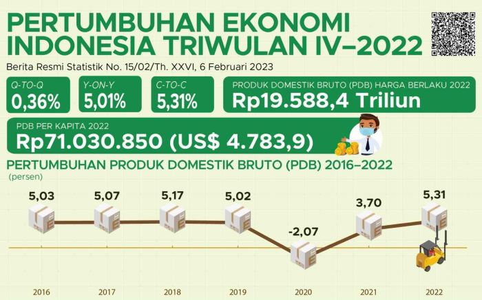 Pertumbuhan Ekonomi Indonesia Kuartal Ini Capai 5,1 Persen
