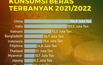 Produksi Beras RI Diprediksi Tembus 34 Juta Ton Tahun Ini
