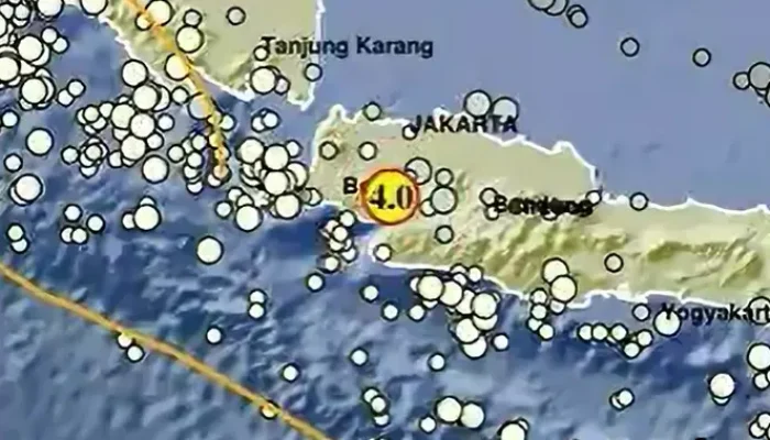 Gempa 4.0 Guncang Sukabumi, Getaran Terasa Hingga Bogor