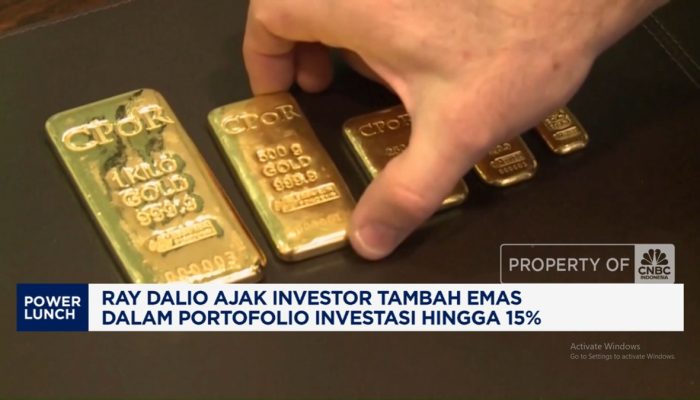 Ray Dalio Sarankan Investor Tingkatkan Investasi Emas hingga 15% dalam Portofolio