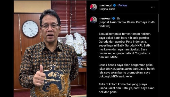 Menkeu Purbaya Perkenalkan Koleksi Batik Terbaru